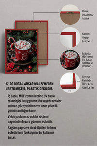 HOMEPACK Ahşap Çerçeveli Tablo Çerçeveli Poster Sanatsal Modern Duvar Dekoru BEK-8240