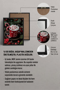 HOMEPACK Ahşap Çerçeveli Tablo Çerçeveli Poster Sanatsal Modern Duvar Dekoru BEK-8240