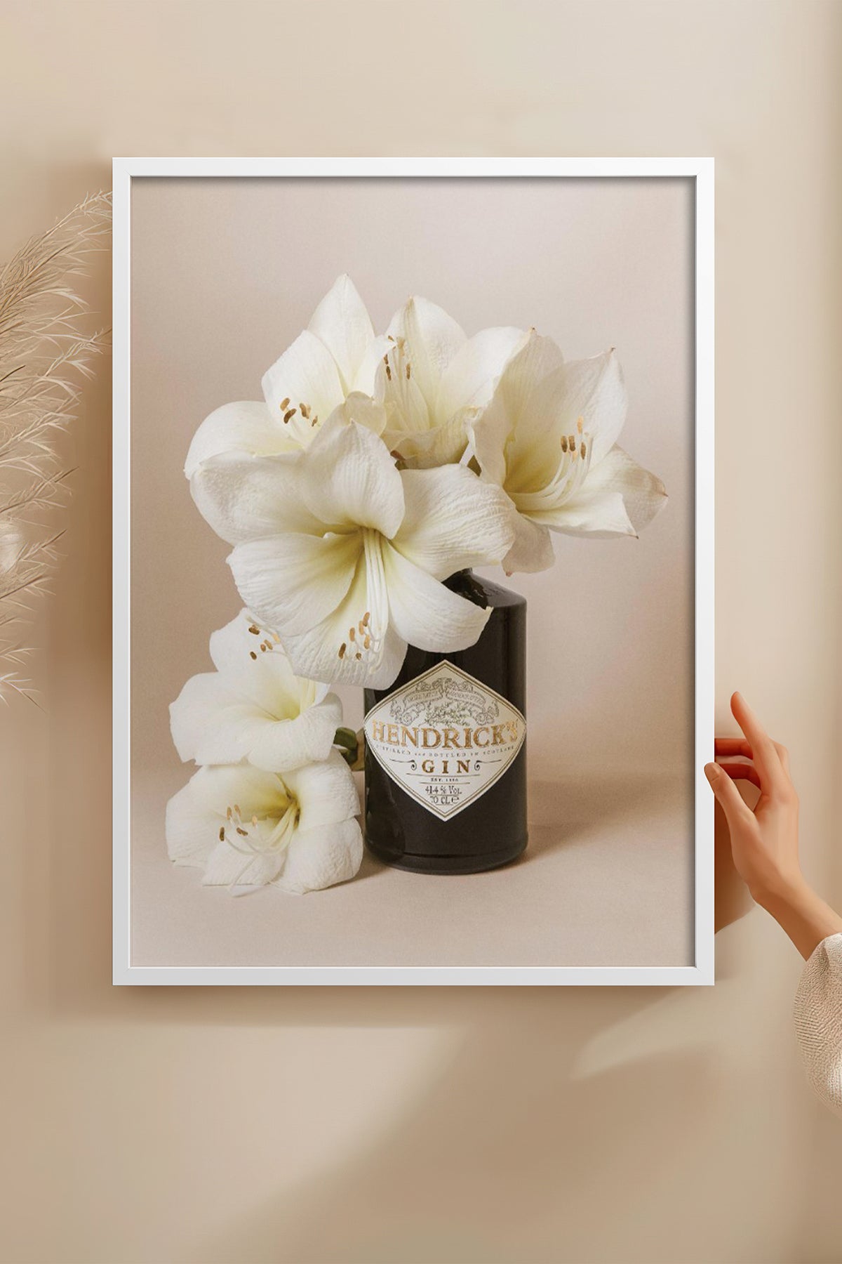 HOMEPACK Ahşap Çerçeveli Tablo Çerçeveli Poster Sanatsal Modern Duvar Dekoru BEK-8245