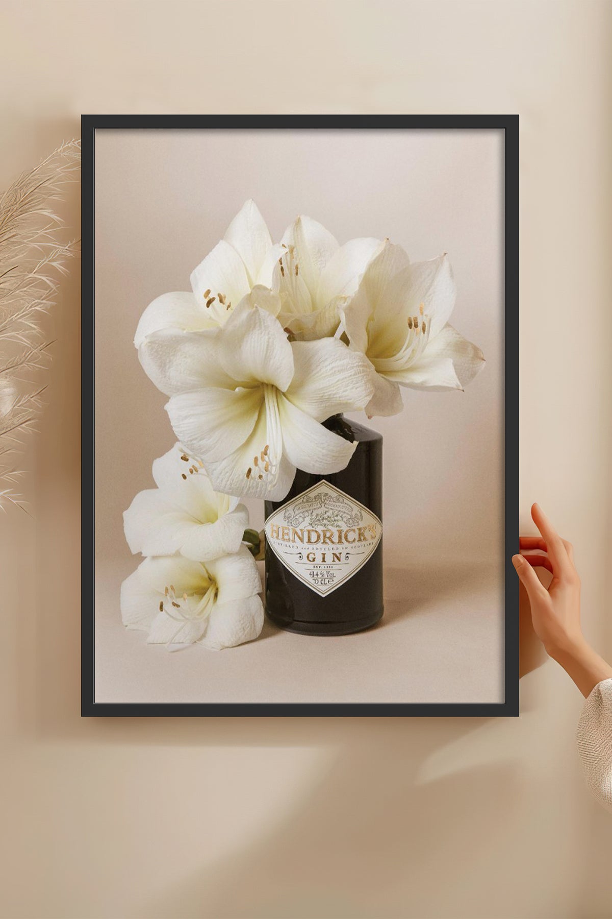HOMEPACK Ahşap Çerçeveli Tablo Çerçeveli Poster Sanatsal Modern Duvar Dekoru BEK-8245