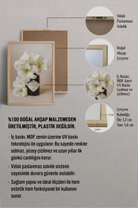 HOMEPACK Ahşap Çerçeveli Tablo Çerçeveli Poster Sanatsal Modern Duvar Dekoru BEK-8245
