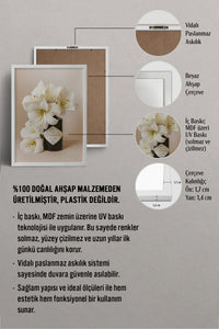 HOMEPACK Ahşap Çerçeveli Tablo Çerçeveli Poster Sanatsal Modern Duvar Dekoru BEK-8245