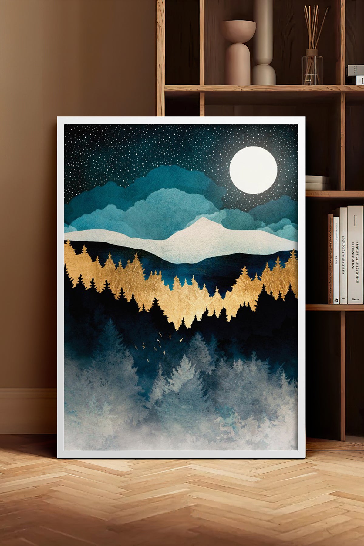 HOMEPACK Ahşap Çerçeveli Tablo Çerçeveli Poster Sanatsal Modern Duvar Dekoru BEK-8247