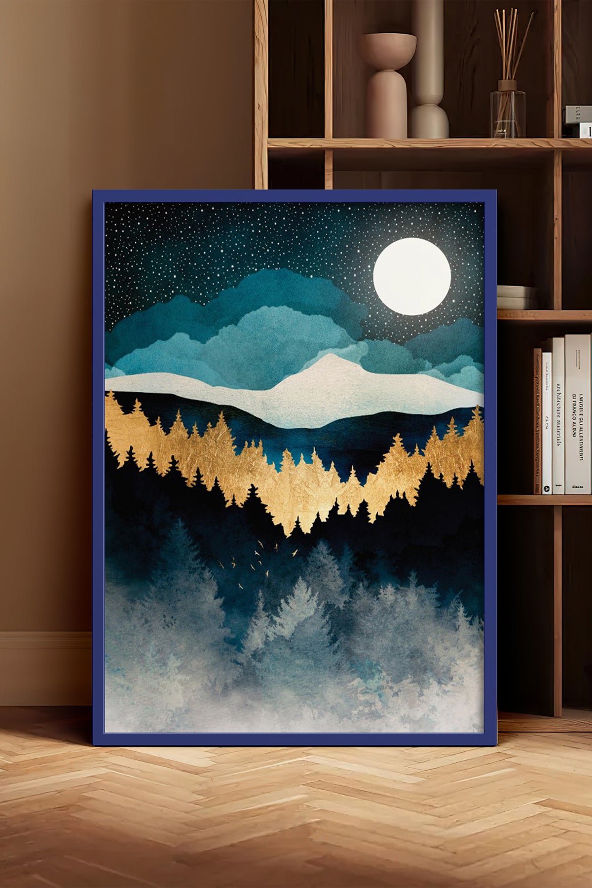 HOMEPACK Ahşap Çerçeveli Tablo Çerçeveli Poster Sanatsal Modern Duvar Dekoru BEK-8247