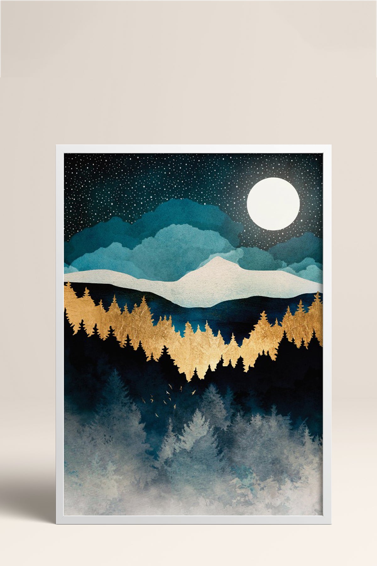 HOMEPACK Ahşap Çerçeveli Tablo Çerçeveli Poster Sanatsal Modern Duvar Dekoru BEK-8247