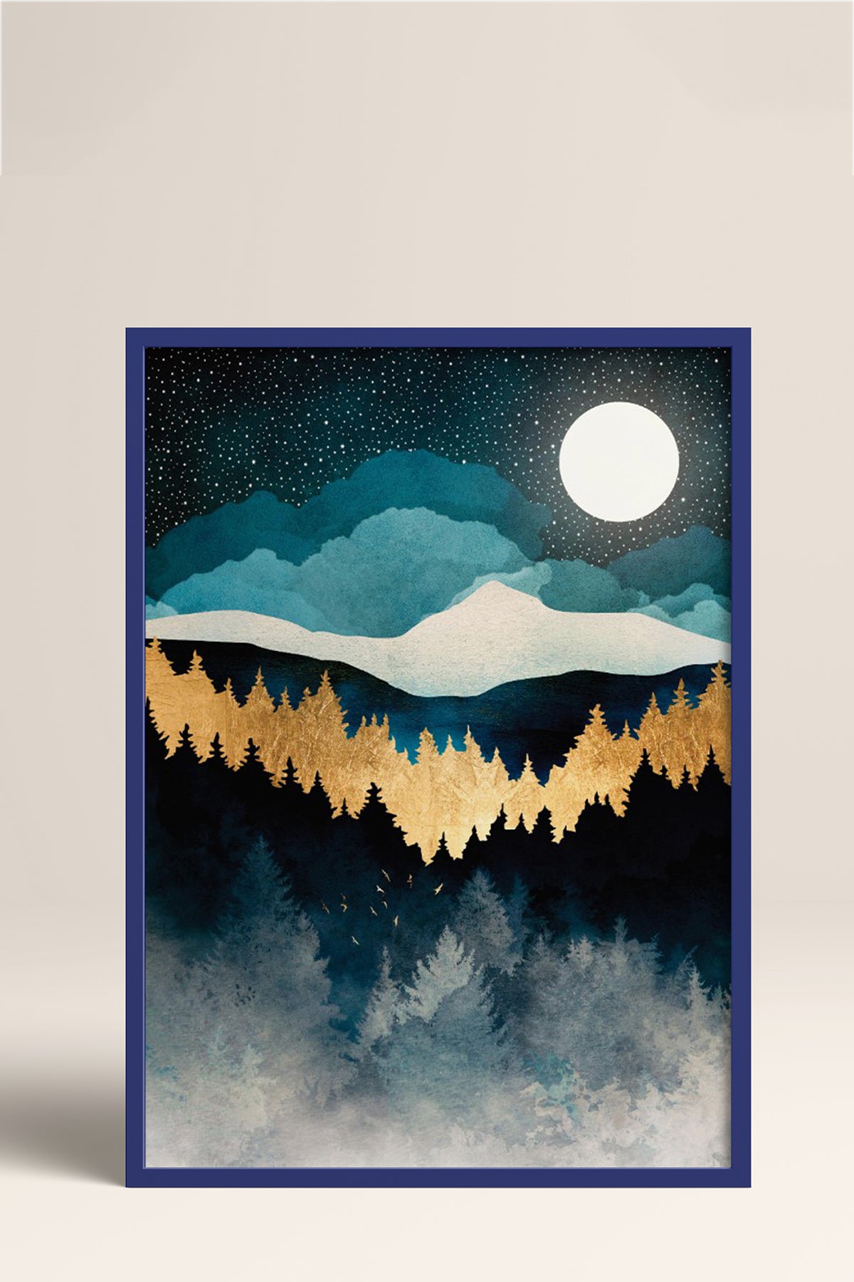 HOMEPACK Ahşap Çerçeveli Tablo Çerçeveli Poster Sanatsal Modern Duvar Dekoru BEK-8247