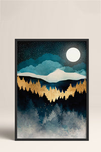 HOMEPACK Ahşap Çerçeveli Tablo Çerçeveli Poster Sanatsal Modern Duvar Dekoru BEK-8247