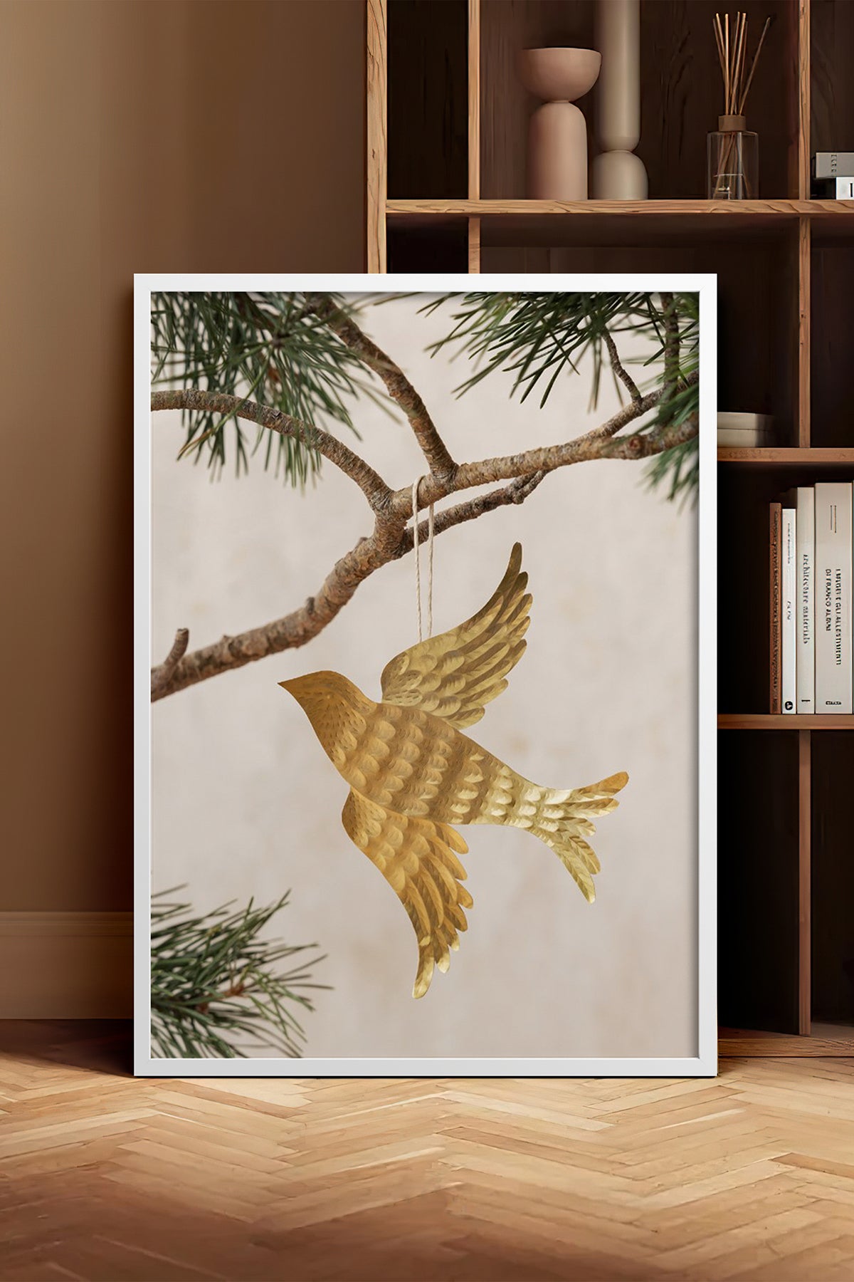 HOMEPACK Ahşap Çerçeveli Tablo Çerçeveli Poster Sanatsal Modern Duvar Dekoru BEK-8249