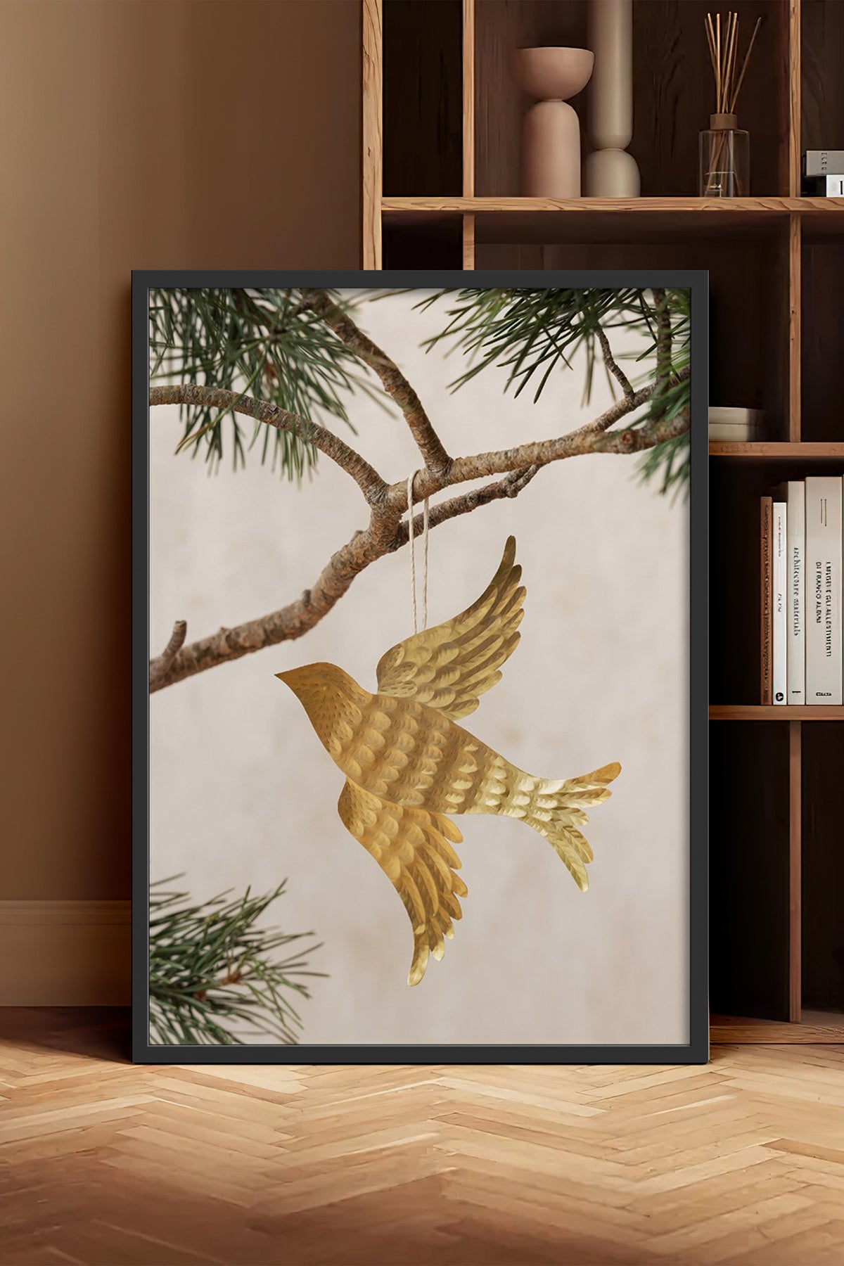 HOMEPACK Ahşap Çerçeveli Tablo Çerçeveli Poster Sanatsal Modern Duvar Dekoru BEK-8249