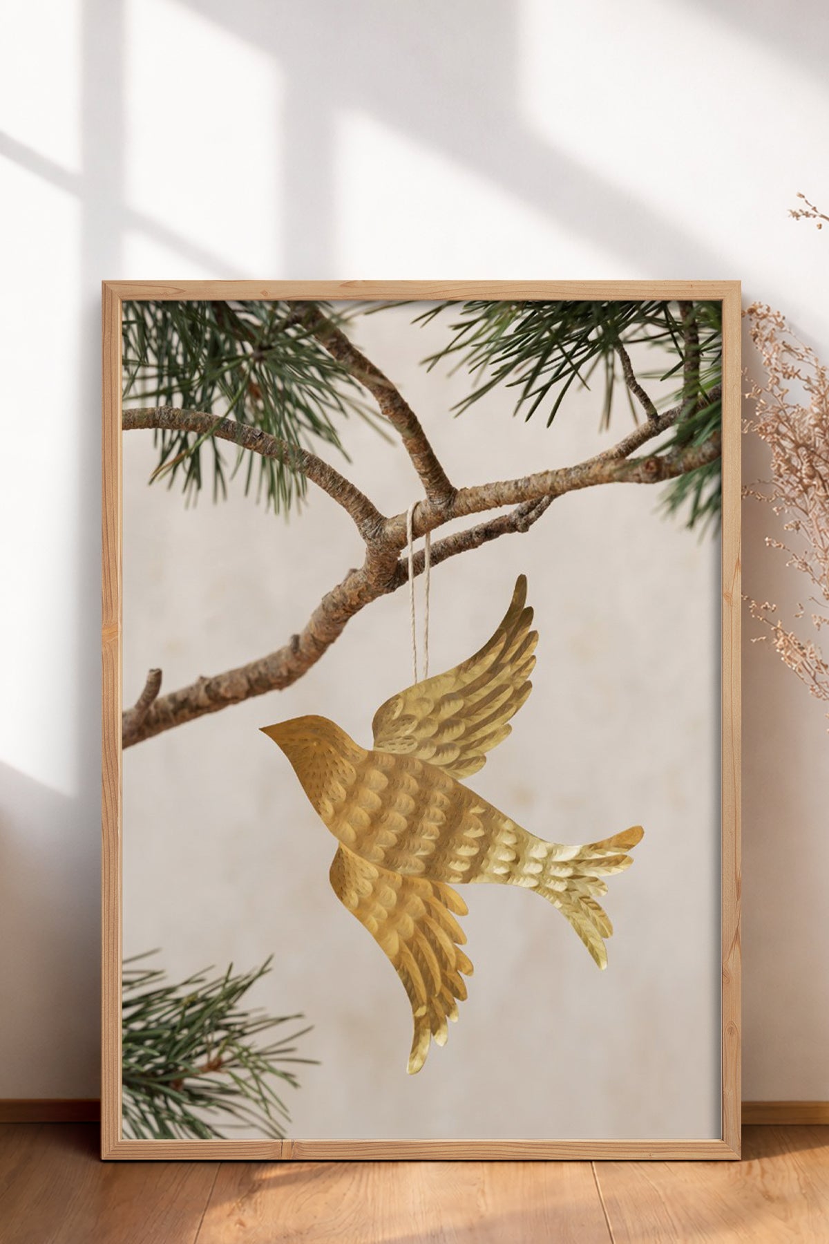 HOMEPACK Ahşap Çerçeveli Tablo Çerçeveli Poster Sanatsal Modern Duvar Dekoru BEK-8249