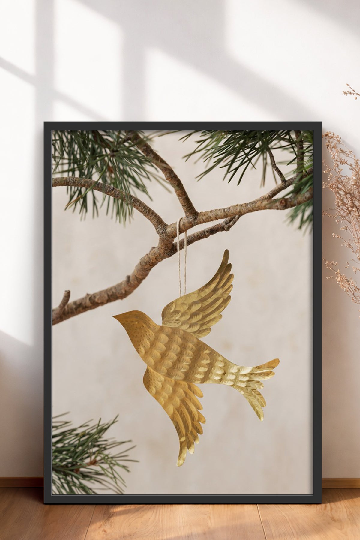 HOMEPACK Ahşap Çerçeveli Tablo Çerçeveli Poster Sanatsal Modern Duvar Dekoru BEK-8249