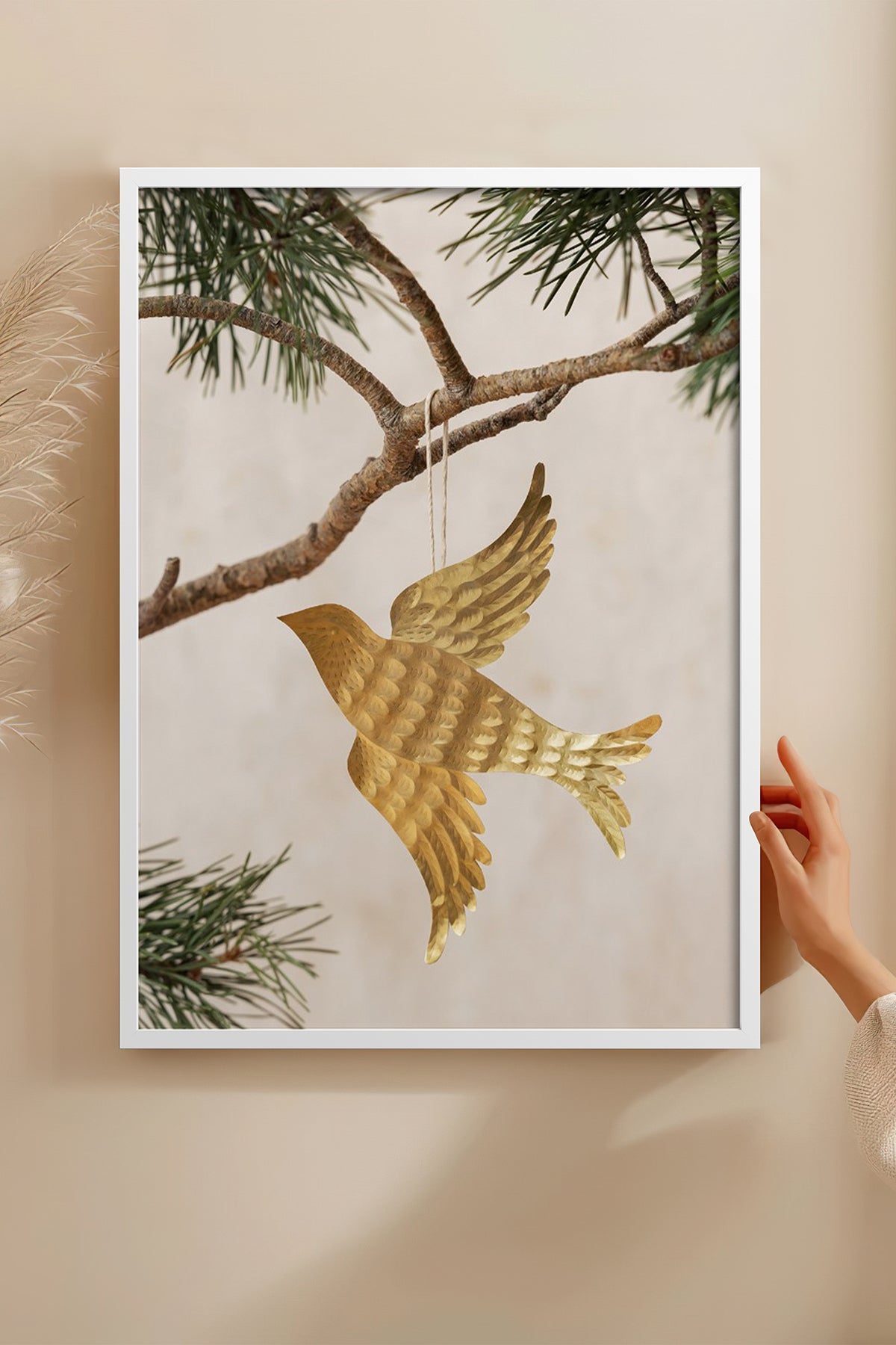 HOMEPACK Ahşap Çerçeveli Tablo Çerçeveli Poster Sanatsal Modern Duvar Dekoru BEK-8249