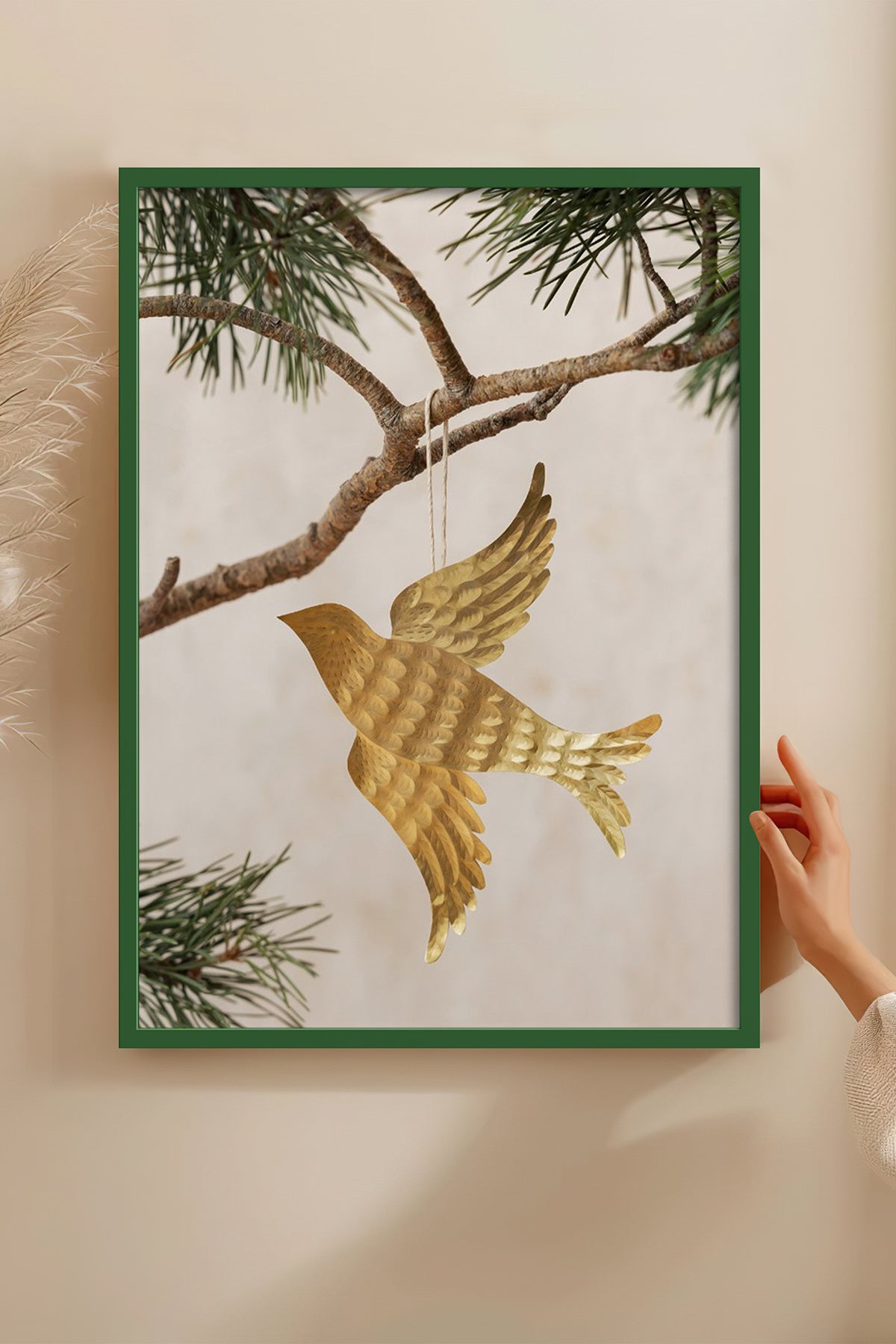 HOMEPACK Ahşap Çerçeveli Tablo Çerçeveli Poster Sanatsal Modern Duvar Dekoru BEK-8249