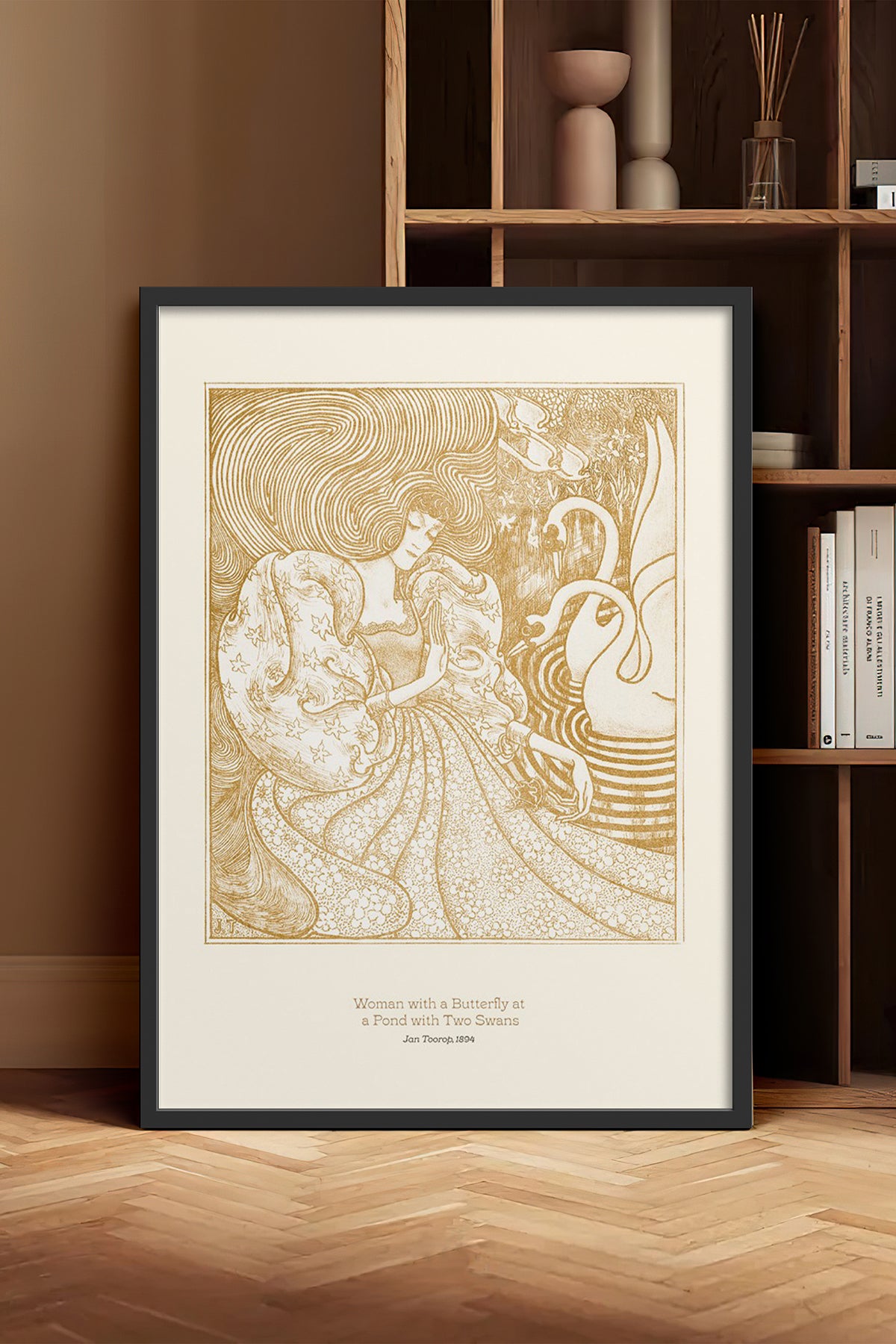HOMEPACK Ahşap Çerçeveli Tablo Çerçeveli Poster Sanatsal Modern Duvar Dekoru BEK-8250