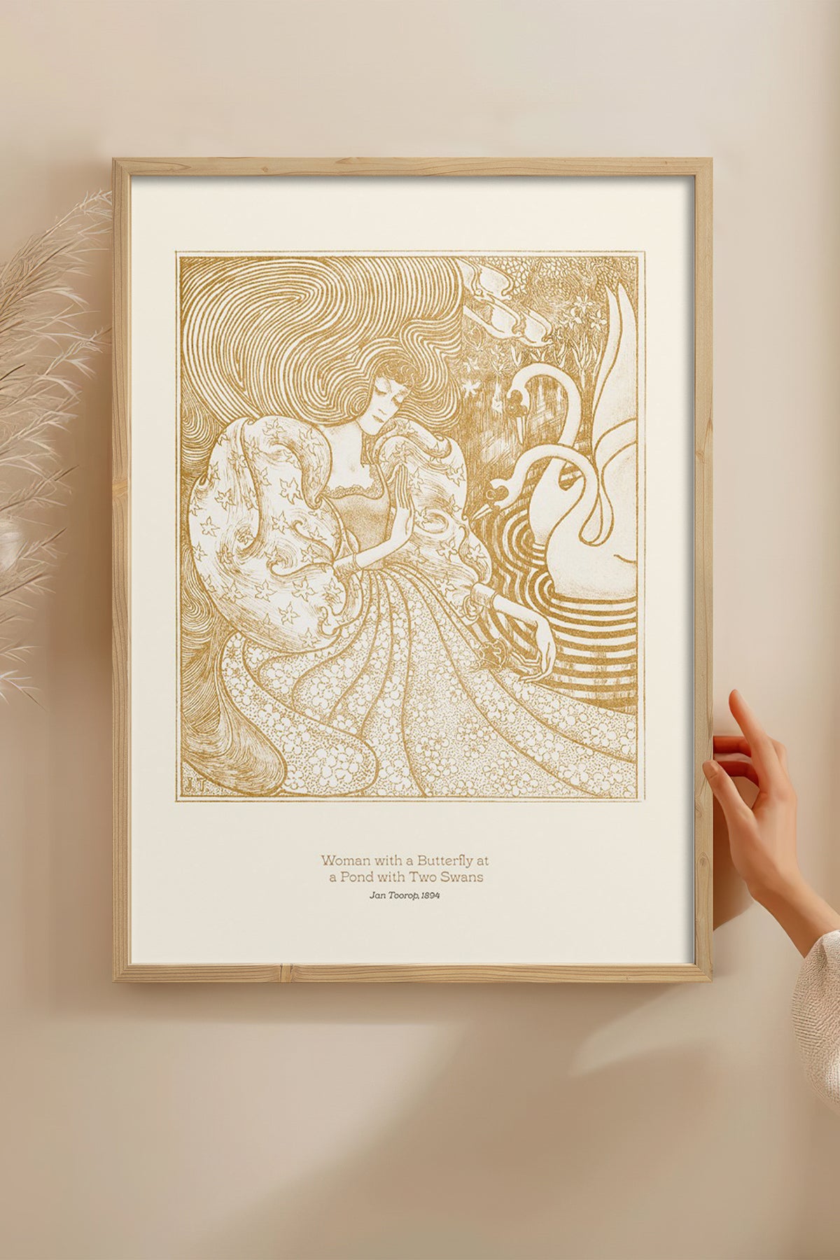 HOMEPACK Ahşap Çerçeveli Tablo Çerçeveli Poster Sanatsal Modern Duvar Dekoru BEK-8250