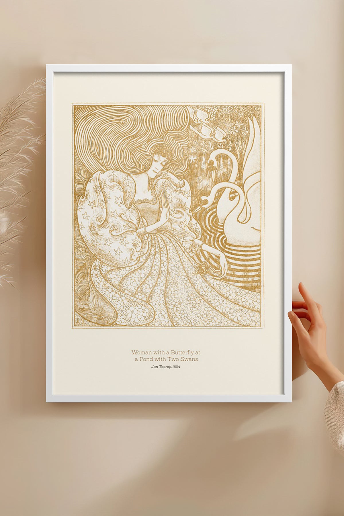 HOMEPACK Ahşap Çerçeveli Tablo Çerçeveli Poster Sanatsal Modern Duvar Dekoru BEK-8250