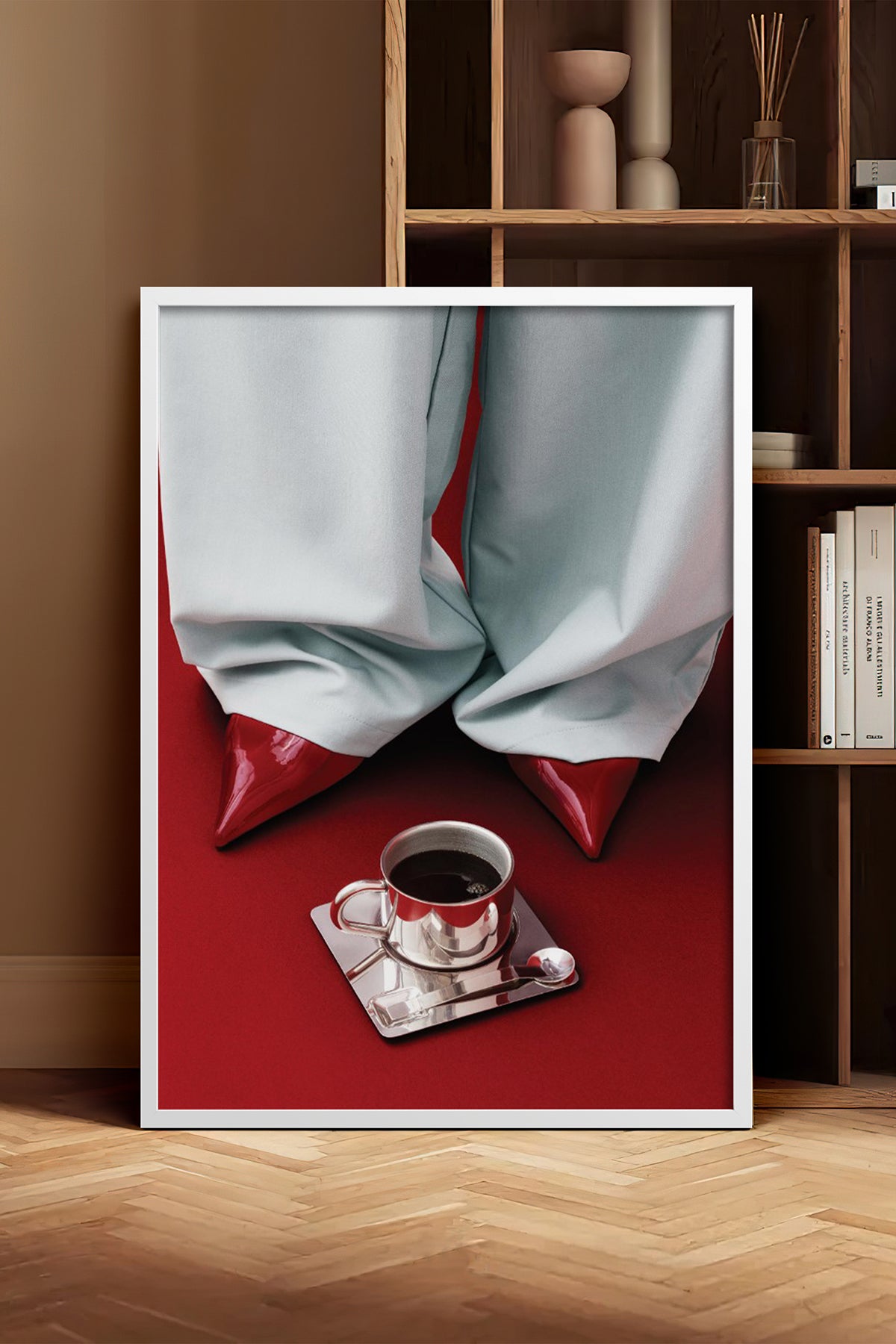 HOMEPACK Ahşap Çerçeveli Tablo Çerçeveli Poster Sanatsal Modern Duvar Dekoru BEK-8251