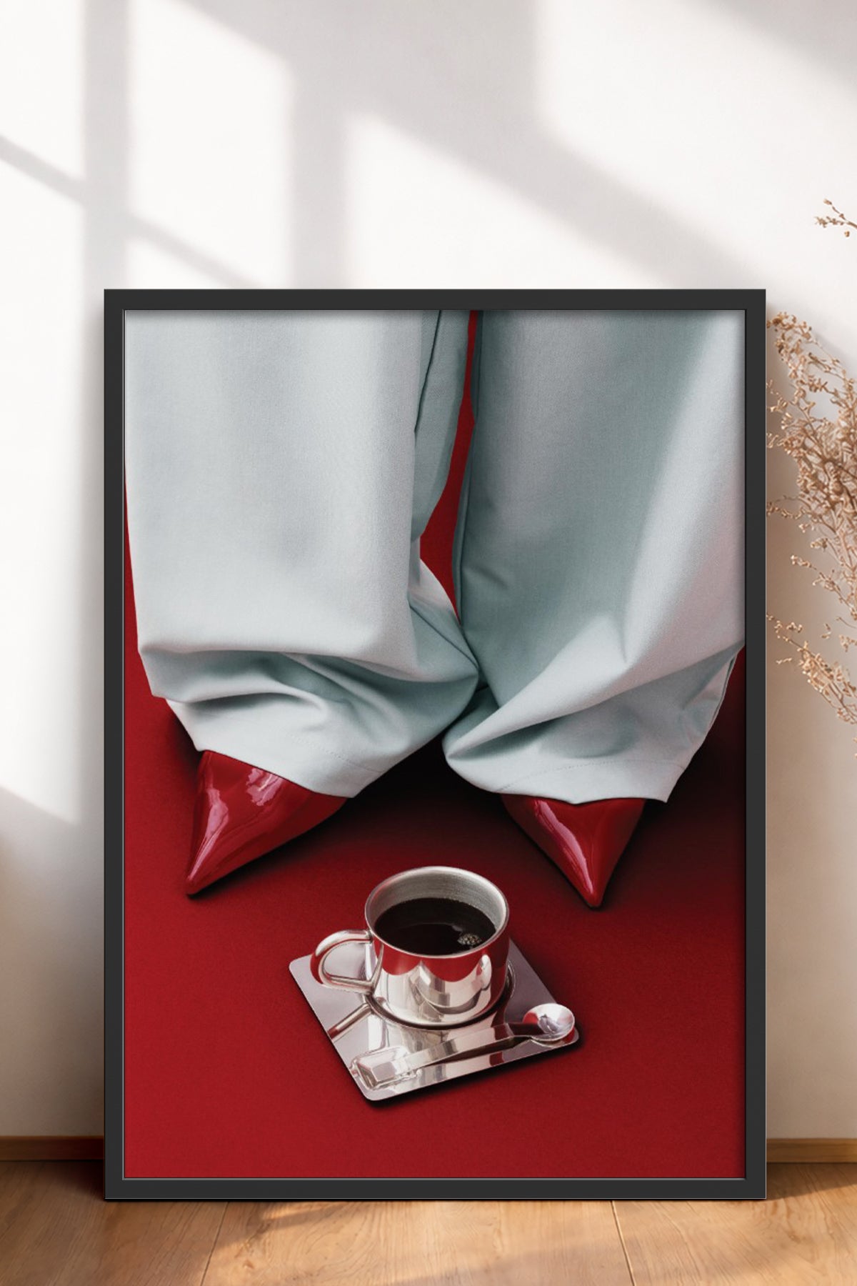 HOMEPACK Ahşap Çerçeveli Tablo Çerçeveli Poster Sanatsal Modern Duvar Dekoru BEK-8251