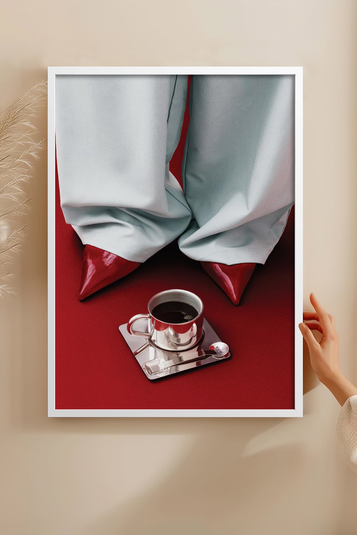HOMEPACK Ahşap Çerçeveli Tablo Çerçeveli Poster Sanatsal Modern Duvar Dekoru BEK-8251