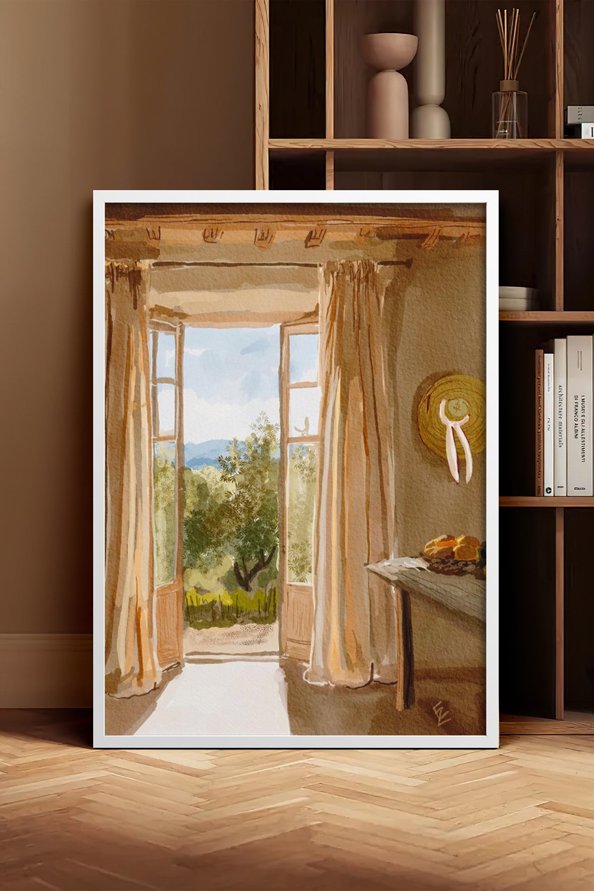 HOMEPACK Ahşap Çerçeveli Tablo Çerçeveli Poster Sanatsal Modern Duvar Dekoru BEK-8252