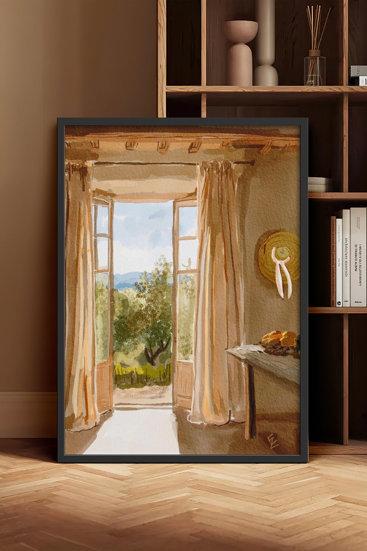 HOMEPACK Ahşap Çerçeveli Tablo Çerçeveli Poster Sanatsal Modern Duvar Dekoru BEK-8252