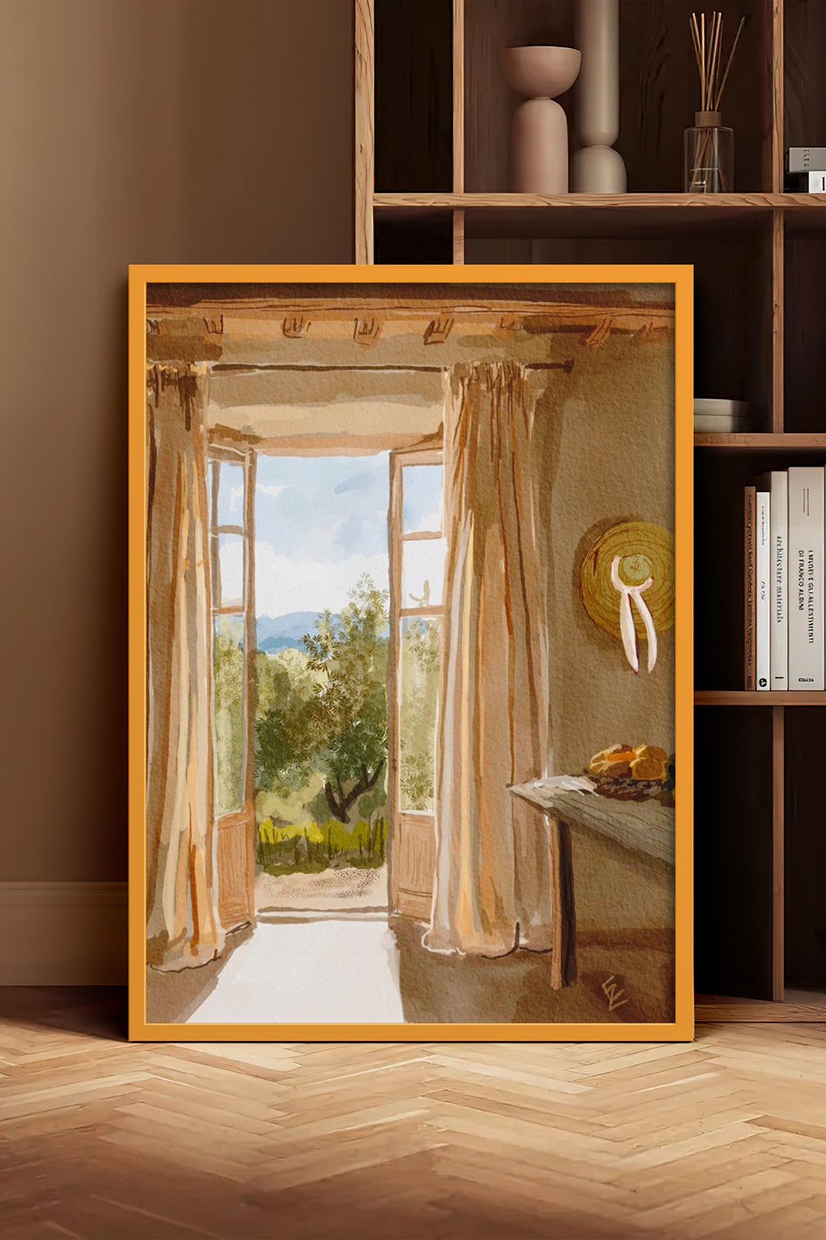 HOMEPACK Ahşap Çerçeveli Tablo Çerçeveli Poster Sanatsal Modern Duvar Dekoru BEK-8252
