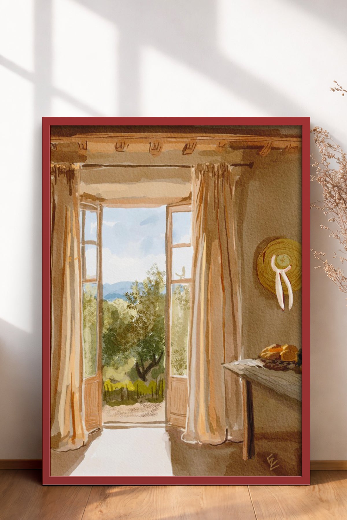 HOMEPACK Ahşap Çerçeveli Tablo Çerçeveli Poster Sanatsal Modern Duvar Dekoru BEK-8252