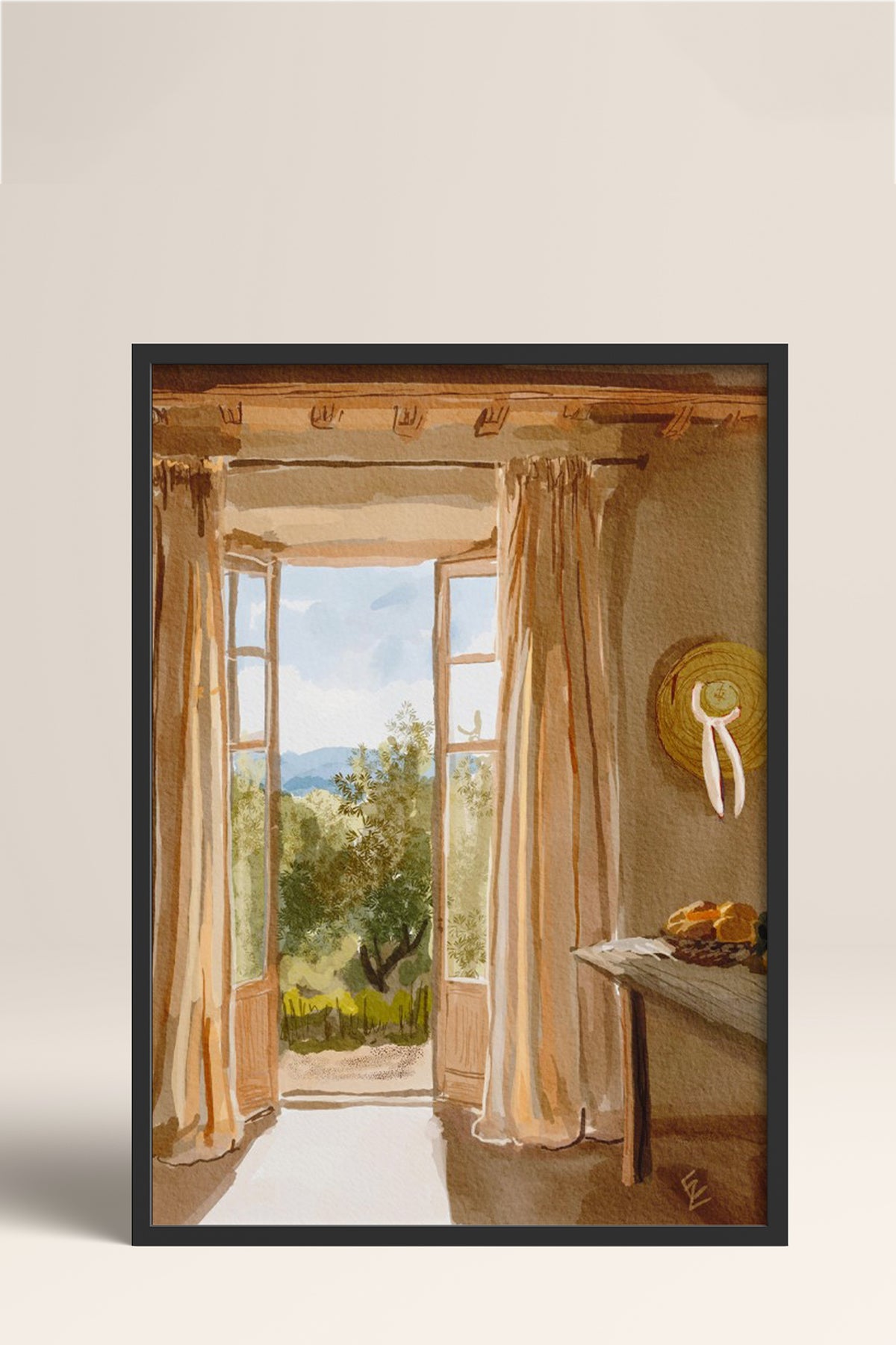HOMEPACK Ahşap Çerçeveli Tablo Çerçeveli Poster Sanatsal Modern Duvar Dekoru BEK-8252