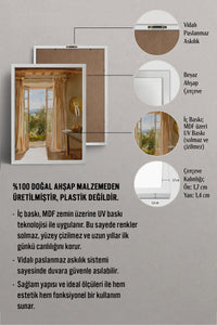 HOMEPACK Ahşap Çerçeveli Tablo Çerçeveli Poster Sanatsal Modern Duvar Dekoru BEK-8252