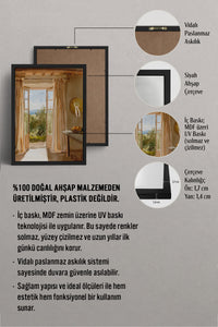 HOMEPACK Ahşap Çerçeveli Tablo Çerçeveli Poster Sanatsal Modern Duvar Dekoru BEK-8252