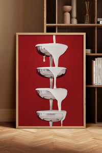 HOMEPACK Ahşap Çerçeveli Tablo Çerçeveli Poster Sanatsal Modern Duvar Dekoru BEK-8253