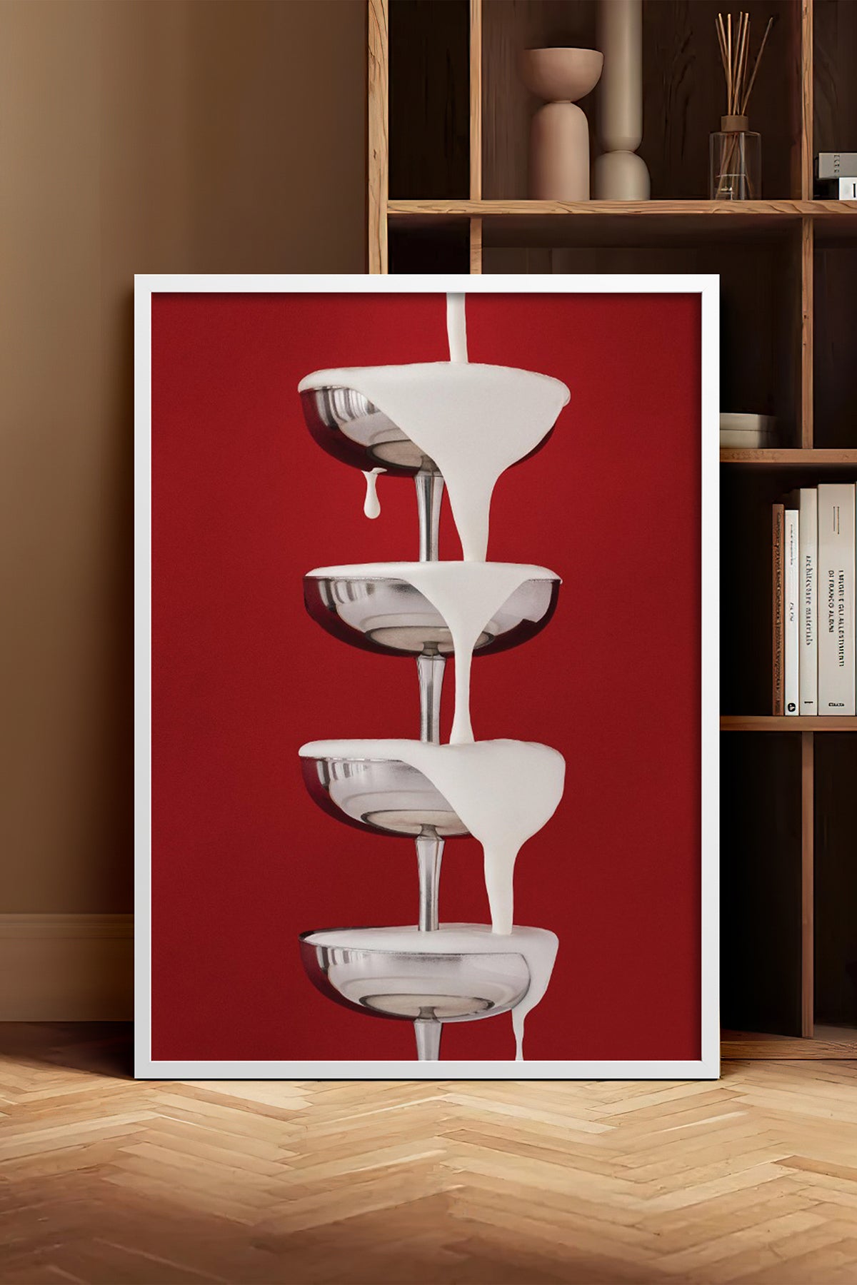 HOMEPACK Ahşap Çerçeveli Tablo Çerçeveli Poster Sanatsal Modern Duvar Dekoru BEK-8253
