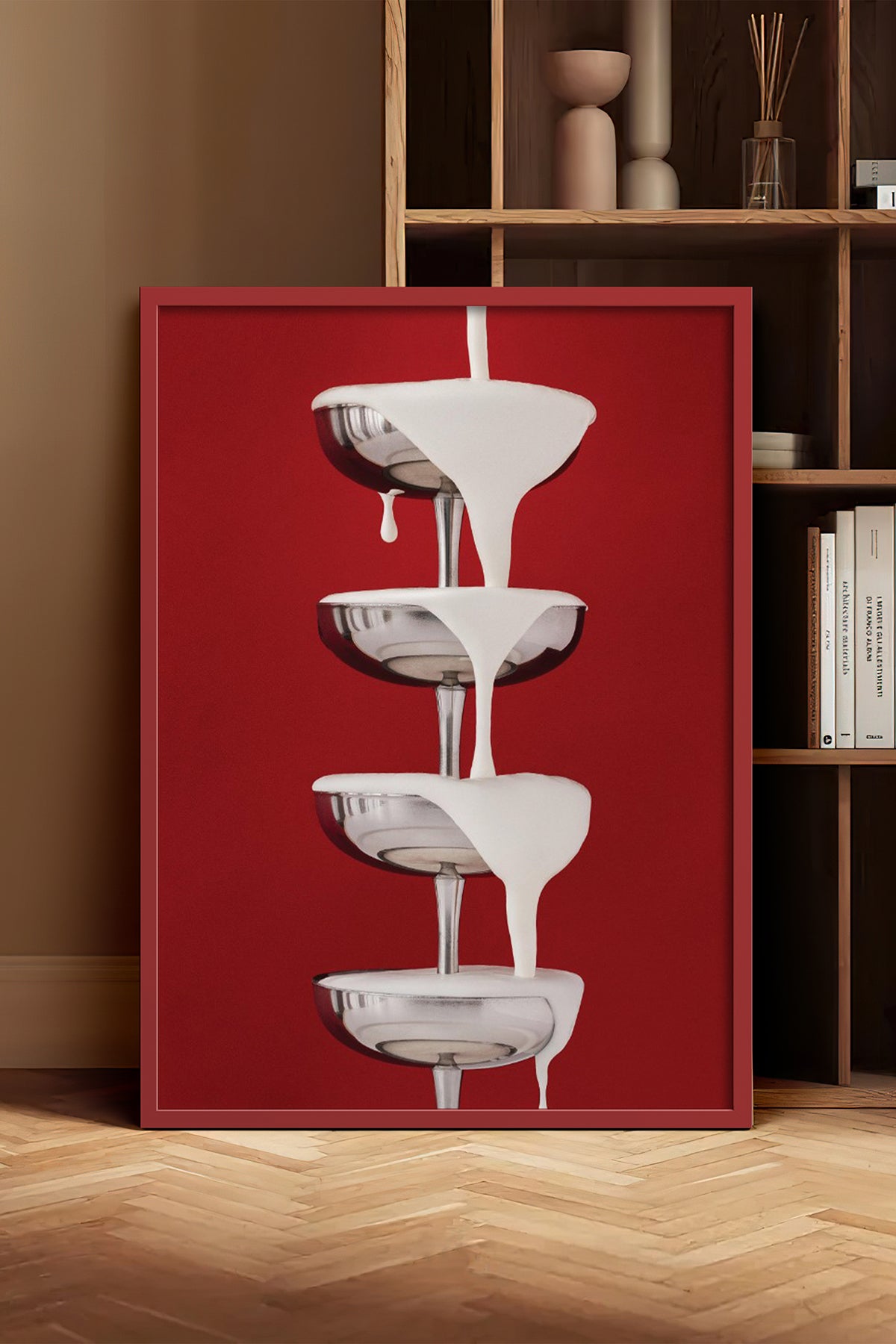 HOMEPACK Ahşap Çerçeveli Tablo Çerçeveli Poster Sanatsal Modern Duvar Dekoru BEK-8253