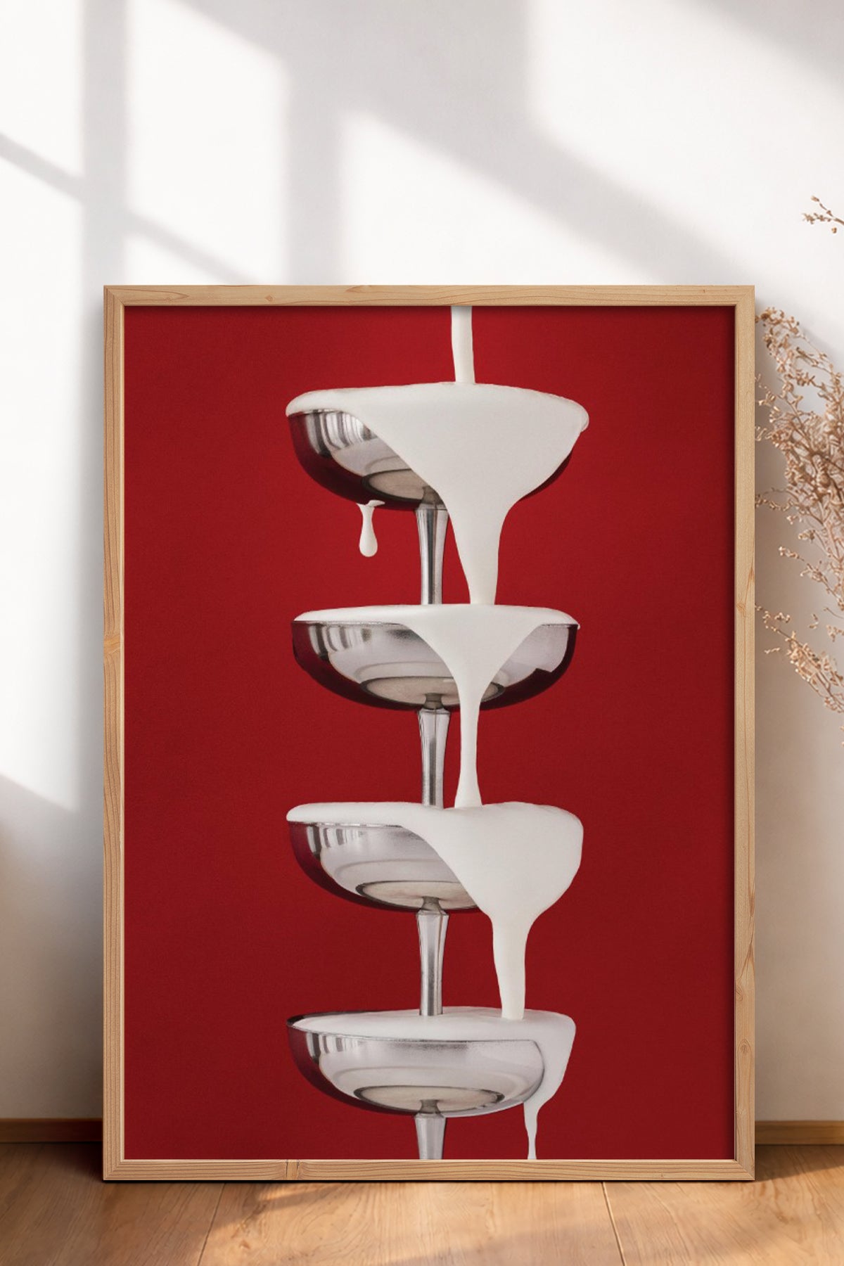 HOMEPACK Ahşap Çerçeveli Tablo Çerçeveli Poster Sanatsal Modern Duvar Dekoru BEK-8253