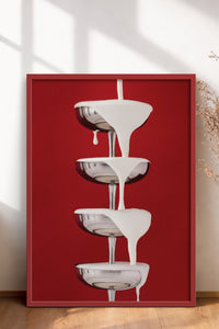 HOMEPACK Ahşap Çerçeveli Tablo Çerçeveli Poster Sanatsal Modern Duvar Dekoru BEK-8253