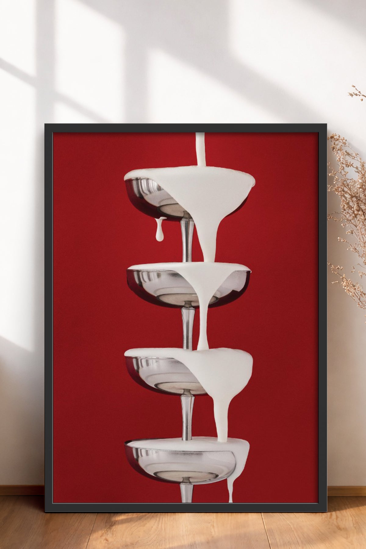 HOMEPACK Ahşap Çerçeveli Tablo Çerçeveli Poster Sanatsal Modern Duvar Dekoru BEK-8253