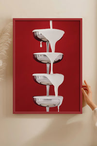 HOMEPACK Ahşap Çerçeveli Tablo Çerçeveli Poster Sanatsal Modern Duvar Dekoru BEK-8253