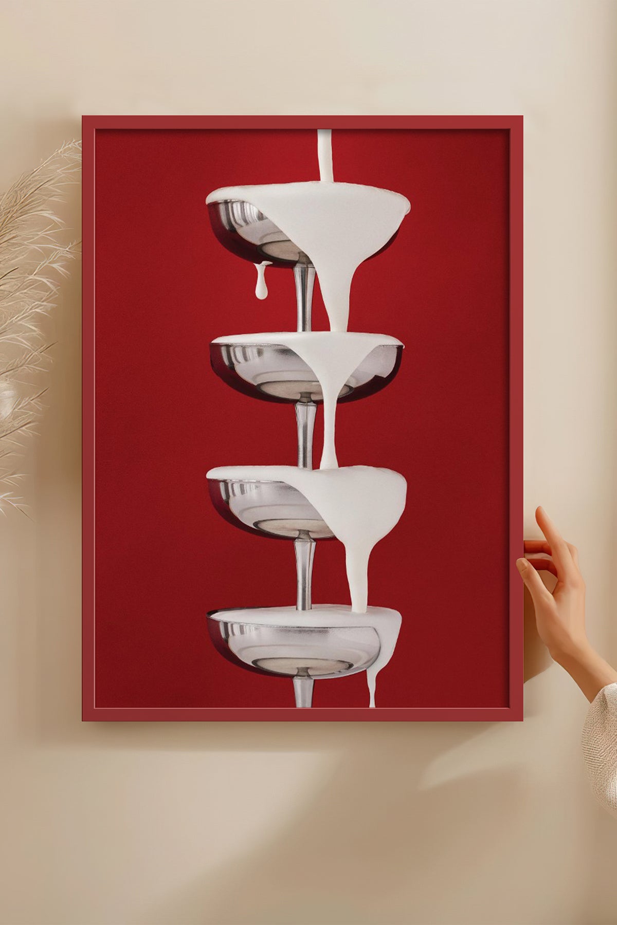 HOMEPACK Ahşap Çerçeveli Tablo Çerçeveli Poster Sanatsal Modern Duvar Dekoru BEK-8253
