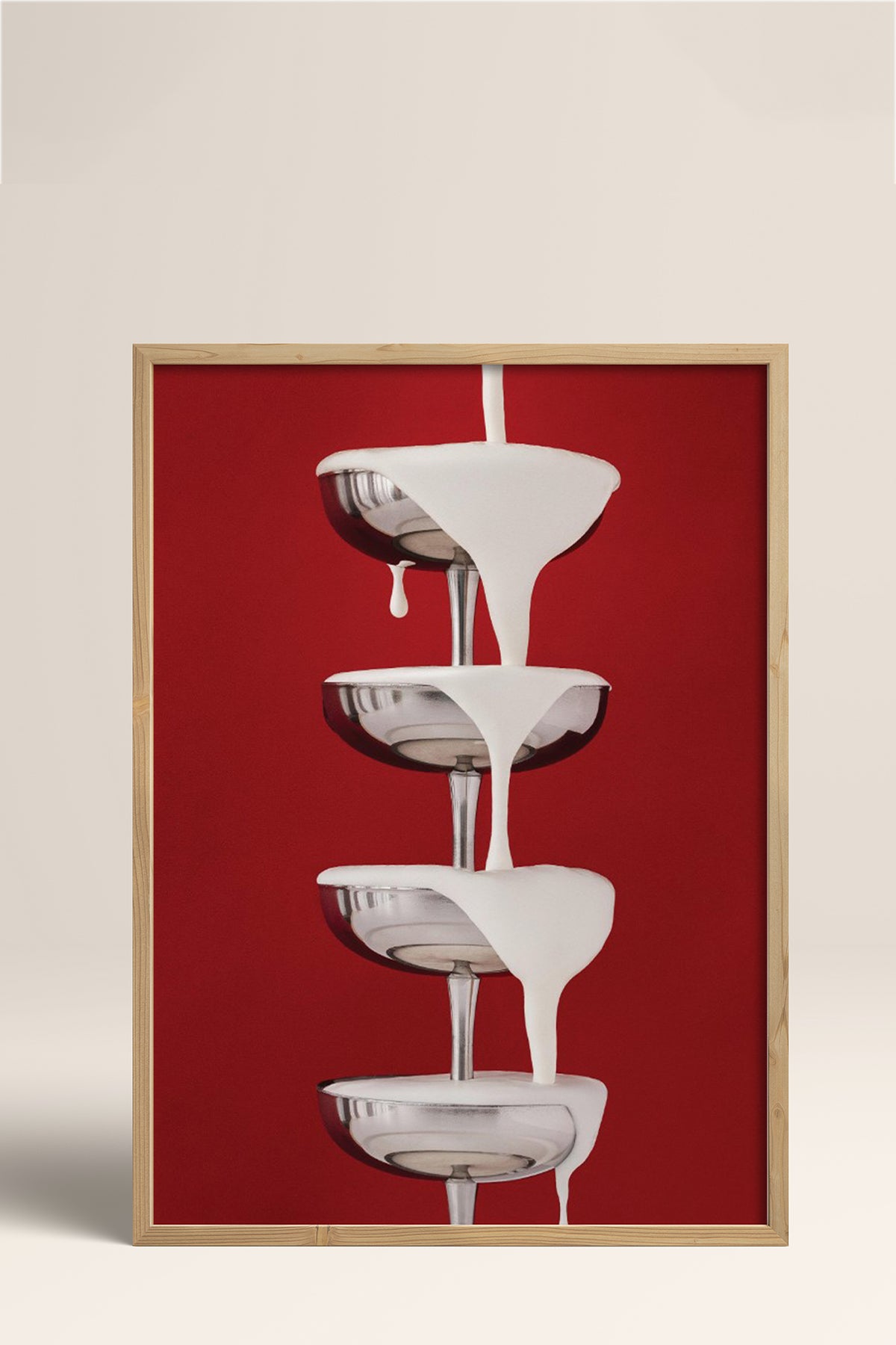 HOMEPACK Ahşap Çerçeveli Tablo Çerçeveli Poster Sanatsal Modern Duvar Dekoru BEK-8253