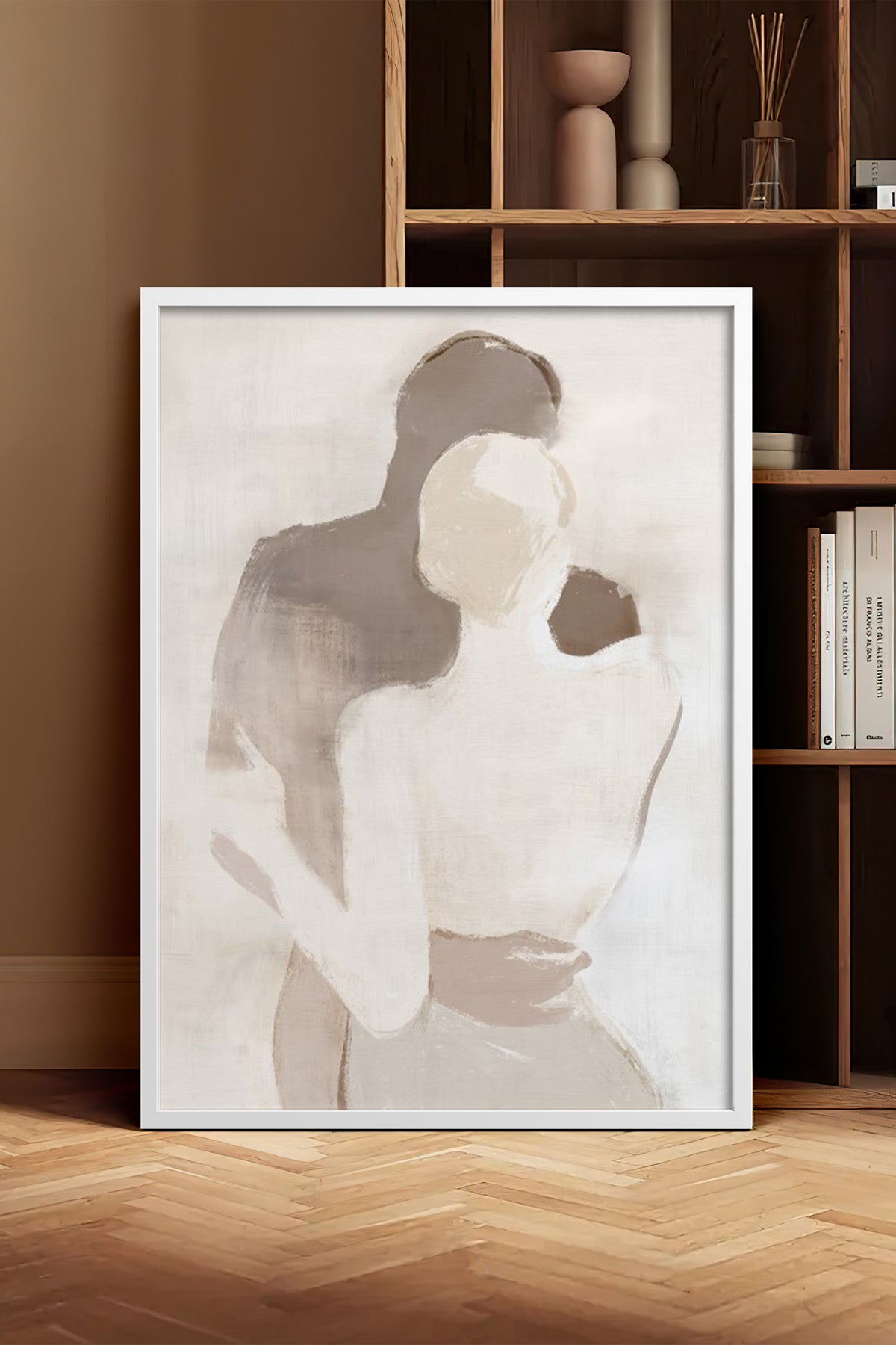 HOMEPACK Ahşap Çerçeveli Tablo Çerçeveli Poster Sanatsal Modern Duvar Dekoru BEK-8254
