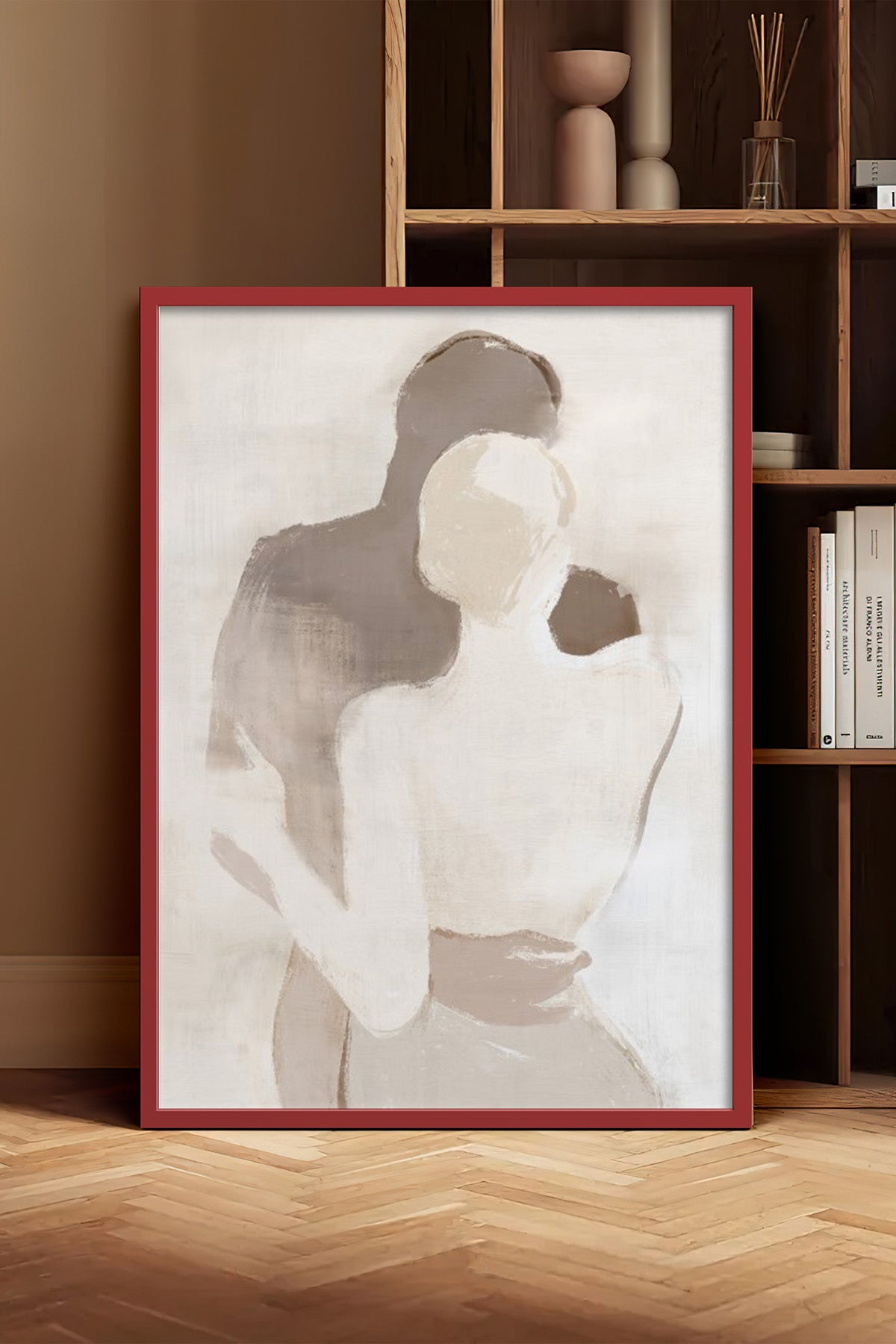 HOMEPACK Ahşap Çerçeveli Tablo Çerçeveli Poster Sanatsal Modern Duvar Dekoru BEK-8254