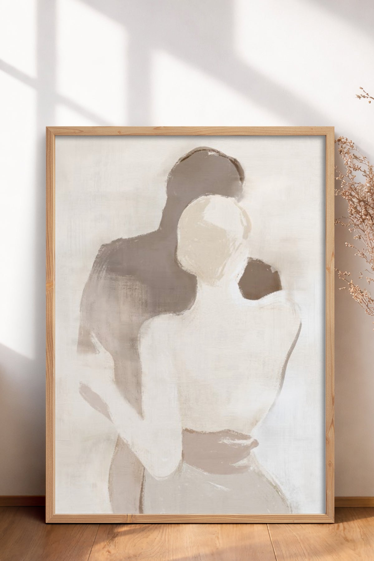 HOMEPACK Ahşap Çerçeveli Tablo Çerçeveli Poster Sanatsal Modern Duvar Dekoru BEK-8254