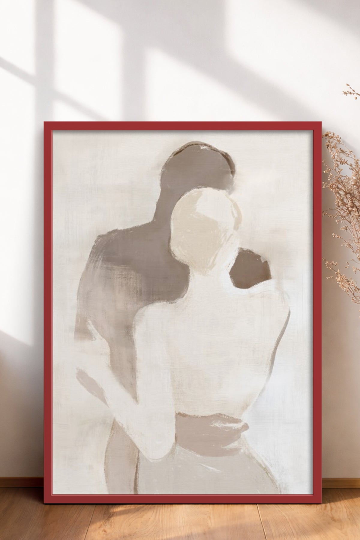 HOMEPACK Ahşap Çerçeveli Tablo Çerçeveli Poster Sanatsal Modern Duvar Dekoru BEK-8254