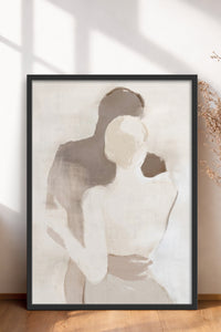 HOMEPACK Ahşap Çerçeveli Tablo Çerçeveli Poster Sanatsal Modern Duvar Dekoru BEK-8254