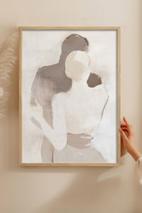 HOMEPACK Ahşap Çerçeveli Tablo Çerçeveli Poster Sanatsal Modern Duvar Dekoru BEK-8254