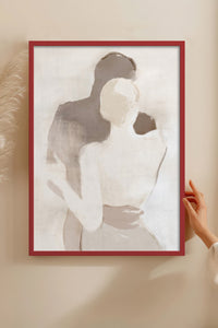 HOMEPACK Ahşap Çerçeveli Tablo Çerçeveli Poster Sanatsal Modern Duvar Dekoru BEK-8254