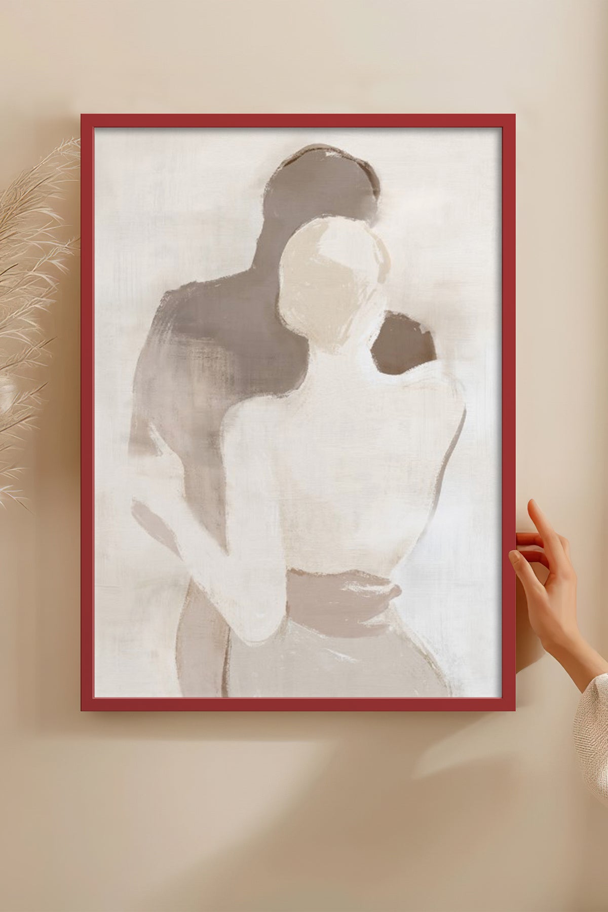 HOMEPACK Ahşap Çerçeveli Tablo Çerçeveli Poster Sanatsal Modern Duvar Dekoru BEK-8254