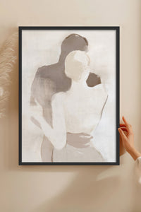 HOMEPACK Ahşap Çerçeveli Tablo Çerçeveli Poster Sanatsal Modern Duvar Dekoru BEK-8254