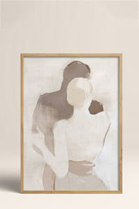 HOMEPACK Ahşap Çerçeveli Tablo Çerçeveli Poster Sanatsal Modern Duvar Dekoru BEK-8254