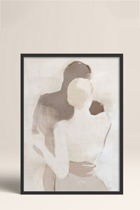 HOMEPACK Ahşap Çerçeveli Tablo Çerçeveli Poster Sanatsal Modern Duvar Dekoru BEK-8254